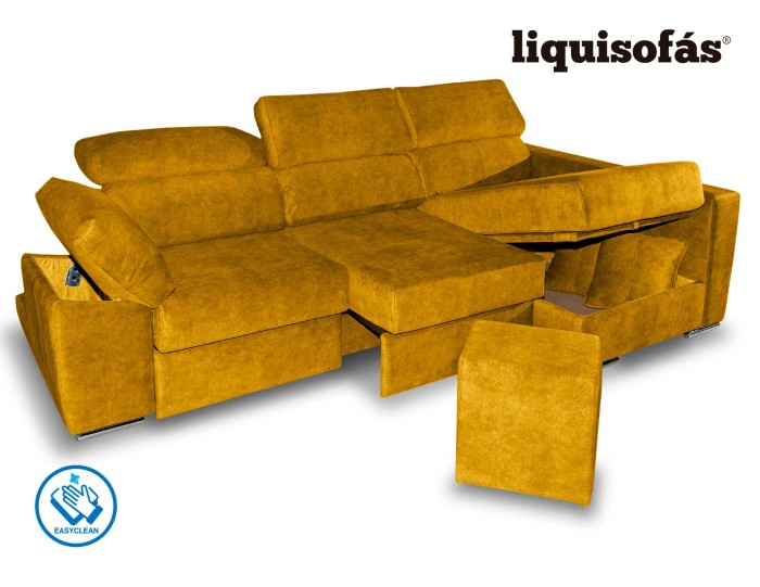 CHAISELONGUE DESLIZANTE FRONTAL Y RECLINABLE MOD. TORNADO