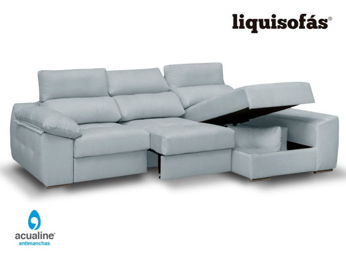 CHAISELONGUE DESLIZANTE FRONTAL Y RECLINABLE MOD. MENORCA