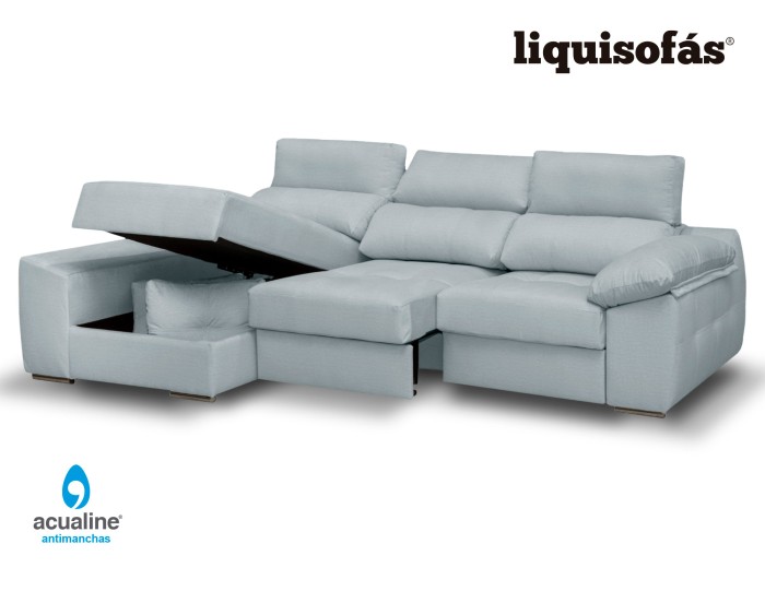 CHAISELONGUE DESLIZANTE FRONTAL Y RECLINABLE MOD. MENORCA