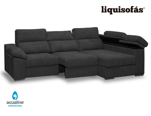 CHAISELONGUE DESLIZANTE AL SUELO Y RECLINABLE MOD. MARINE