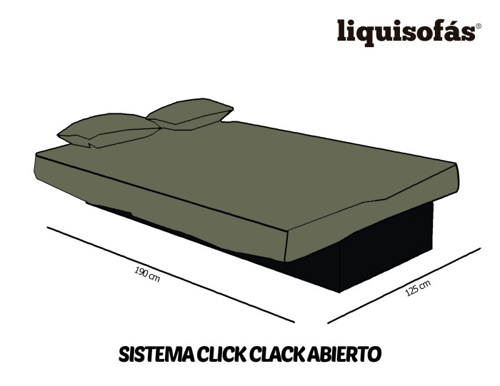 SOFÁ CAMA CLICK CLACK MOD. KAYAK