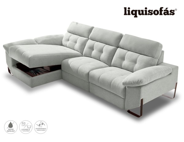 SOFÁ CHAISE LONGUE RELAX ELÉCTRICO C/ARCÓN MOD. RIAD