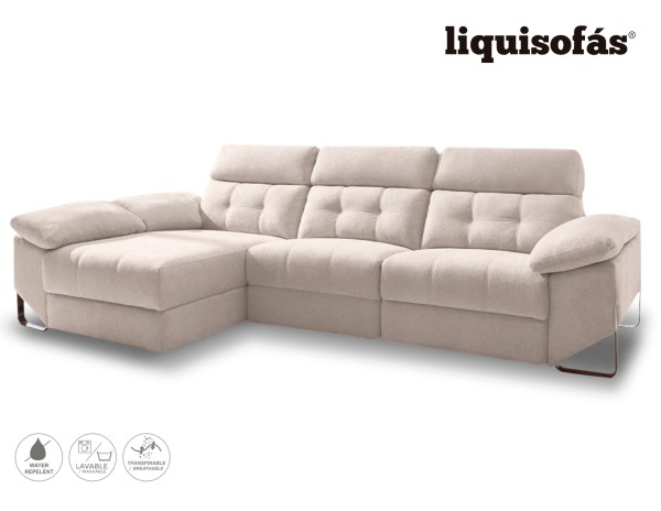 SOFÁ CHAISE LONGUE RELAX ELÉCTRICO C/ARCÓN MOD. RIAD