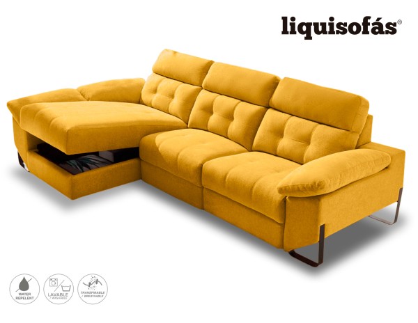 SOFÁ CHAISE LONGUE RELAX ELÉCTRICO C/ARCÓN MOD. RIAD