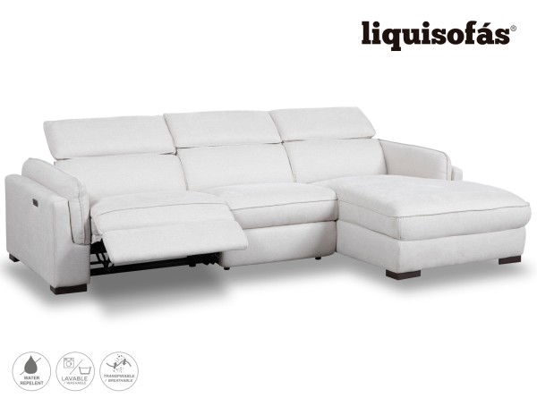 SOFÁ CHAISE LONGUE RELAX ELÉCTRICO Y RECLINABLE MOD. TIBET