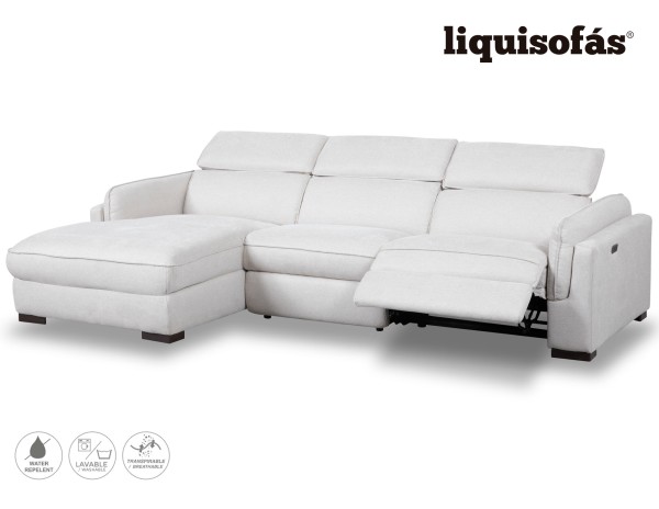 SOFÁ CHAISE LONGUE RELAX ELÉCTRICO Y RECLINABLE MOD. TIBET