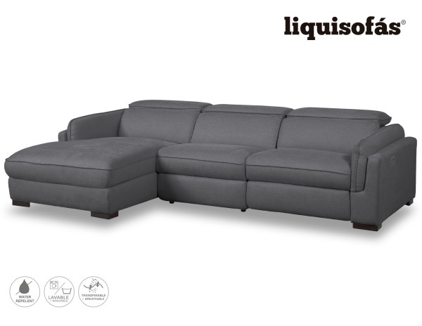 SOFÁ CHAISE LONGUE RELAX ELÉCTRICO Y RECLINABLE MOD. TIBET