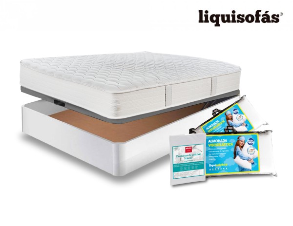 PACK COLCHÓN RAPTOR + CANAPÉ + PROTECTOR DE COLCHÓN + 2 ALMOHADAS