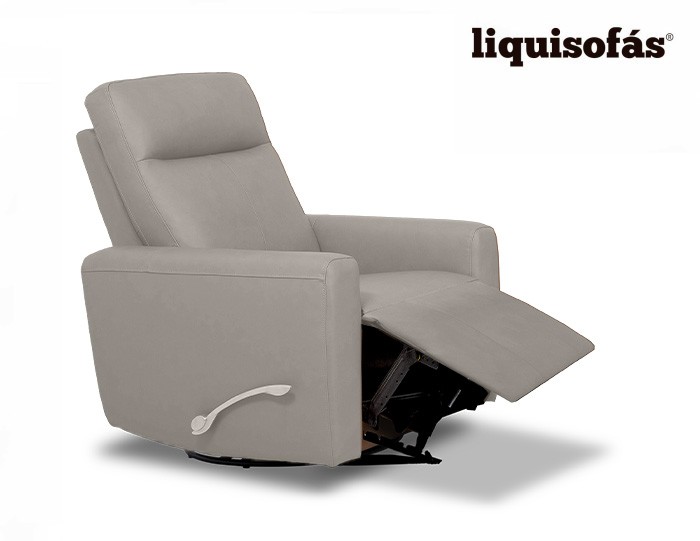 SILLÓN RELAX DE PIEL CON PALANCA MOD....