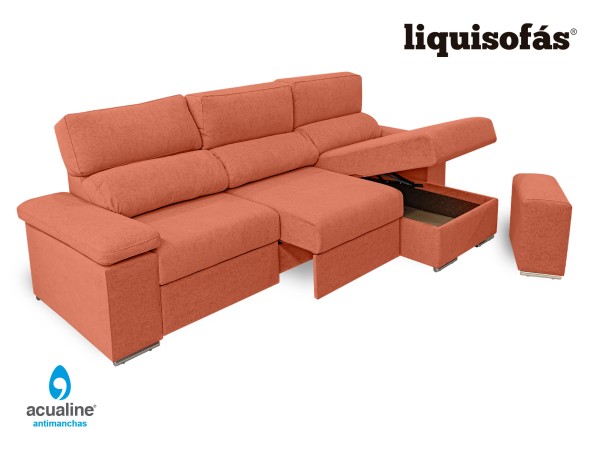CHAISELONGUE RECLINABLE Y DESLIZANTE AL SUELO C/ARCÓN MOD. CRISTINA