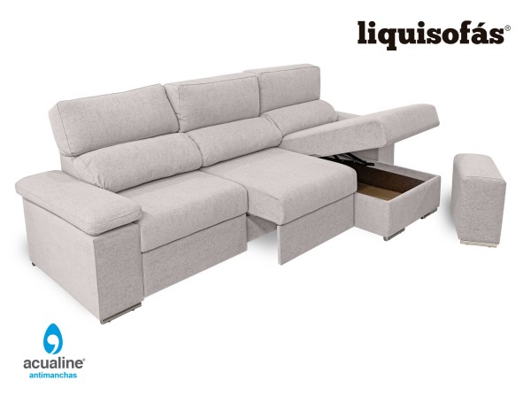 CHAISELONGUE RECLINABLE Y DESLIZANTE AL SUELO C/ARCÓN MOD. CRISTINA