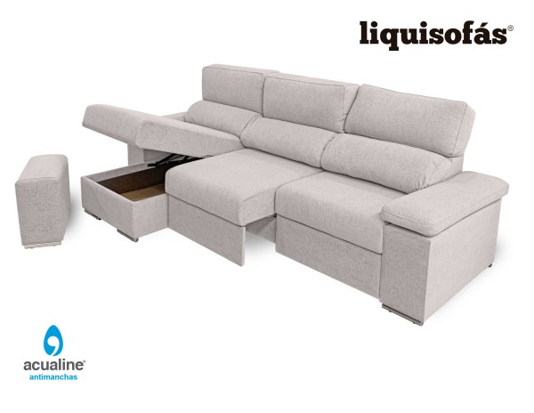 CHAISELONGUE RECLINABLE Y DESLIZANTE AL SUELO C/ARCÓN MOD. CRISTINA