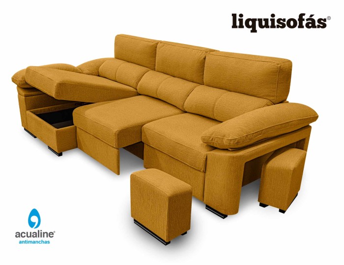 SOFÁ CHAISE LONGUE RECLINABLE Y...