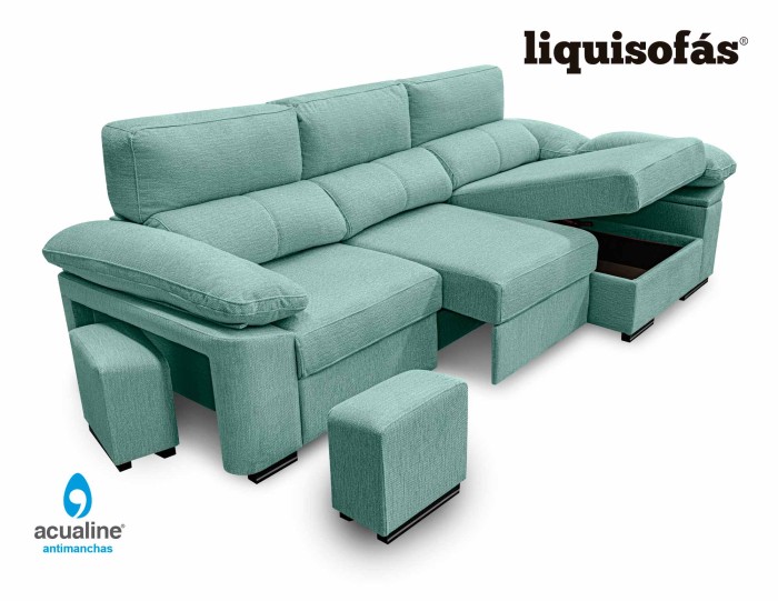 SOFÁ CHAISE LONGUE RECLINABLE Y...