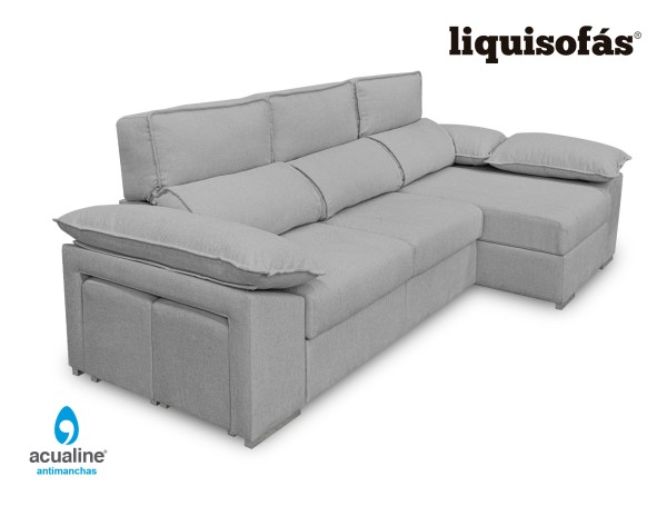 SOFÁ CHAISE LONGUE RECLINABLE Y DESLIZANTE AL SUELO MOD. TOGO