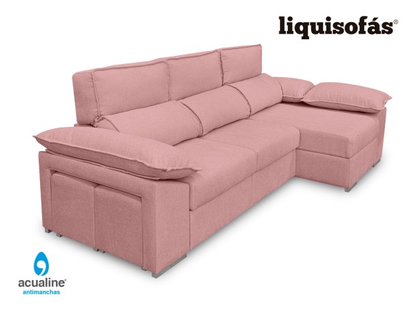 SOFÁ CHAISE LONGUE RECLINABLE Y DESLIZANTE AL SUELO MOD. TOGO