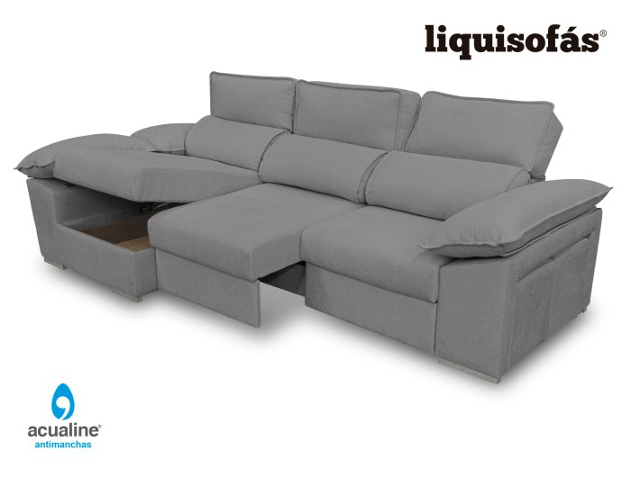 SOFÁ CHAISE LONGUE RECLINABLE Y...