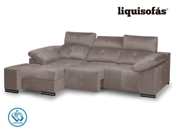 CHAISELONGUE DESLIZANTE FRONTAL Y RECLINABLE MOD. PERLA