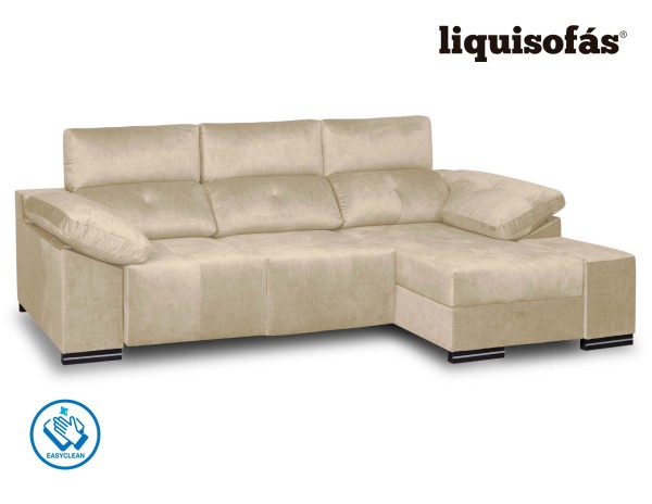 CHAISELONGUE DESLIZANTE FRONTAL Y RECLINABLE MOD. PERLA
