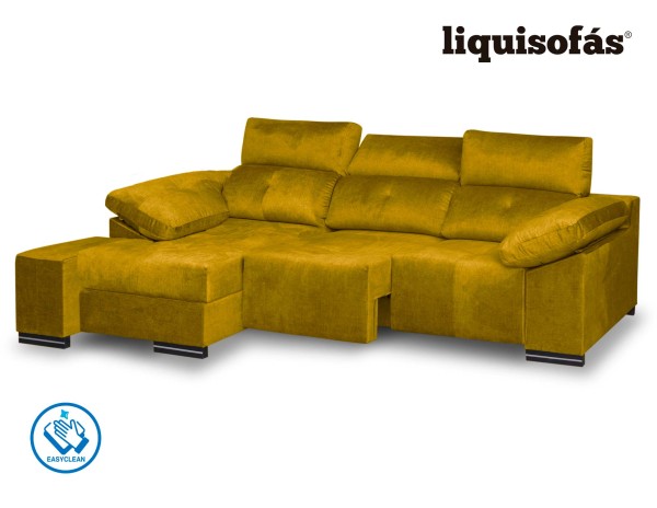 CHAISELONGUE DESLIZANTE FRONTAL Y RECLINABLE MOD. PERLA