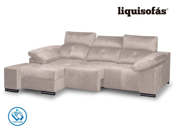 CHAISELONGUE DESLIZANTE FRONTAL Y RECLINABLE MOD. PERLA