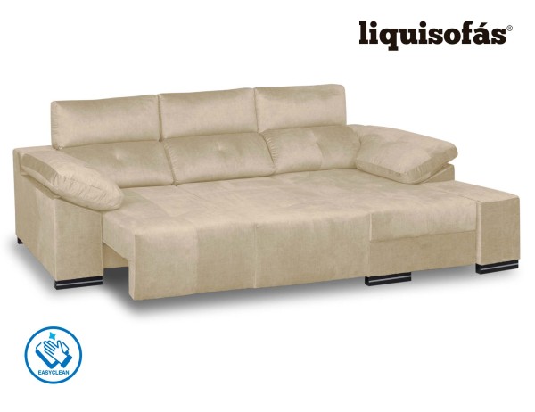 CHAISELONGUE DESLIZANTE FRONTAL Y RECLINABLE MOD. PERLA