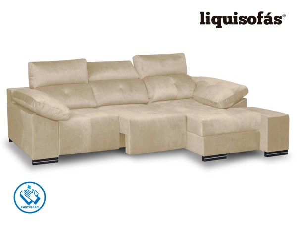 CHAISELONGUE DESLIZANTE FRONTAL Y RECLINABLE MOD. PERLA