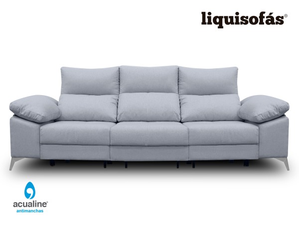 SOFÁ 3 PLAZAS RECLINABLE Y DESLIZANTE AL SUELO MOD. MAR