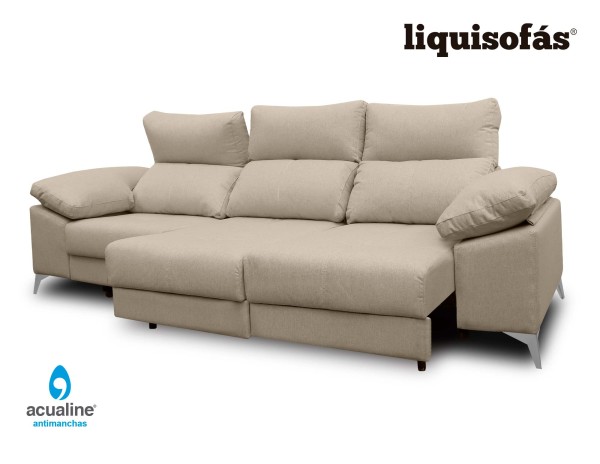 SOFÁ 3 PLAZAS RECLINABLE Y DESLIZANTE AL SUELO MOD. MAR