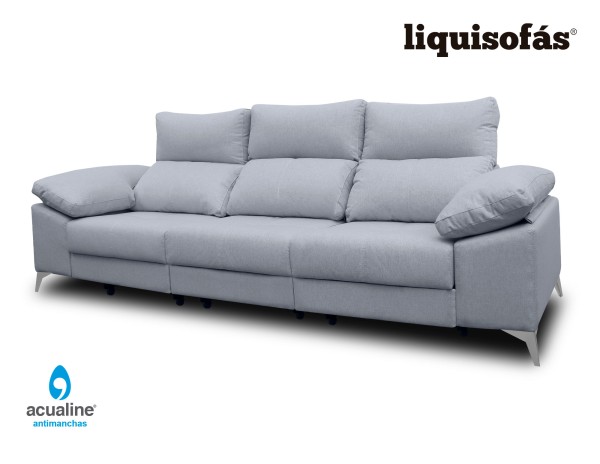 SOFÁ 3 PLAZAS RECLINABLE Y DESLIZANTE AL SUELO MOD. MAR