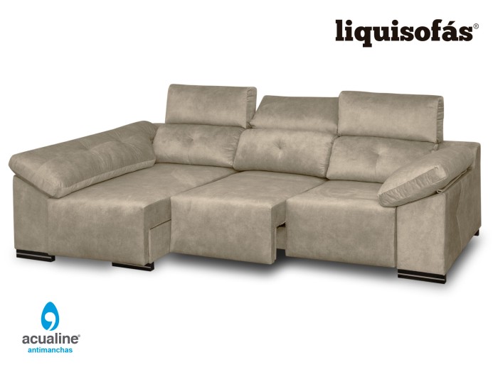 CHAISELONGUE DESLIZANTE FRONTAL Y RECLINABLE MOD. JULY