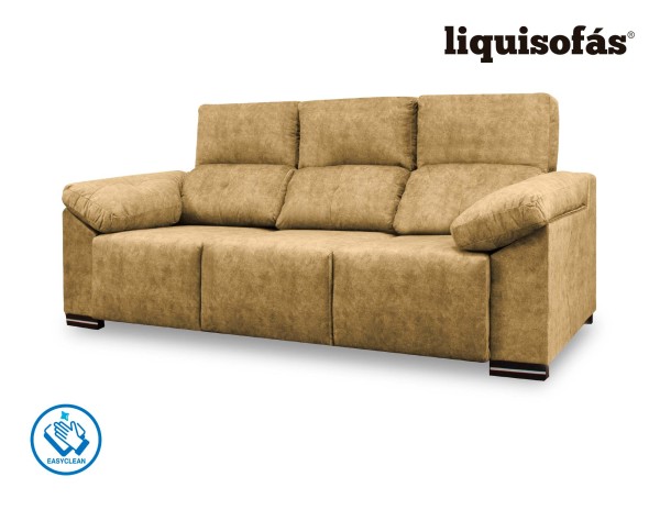 SOFÁ 3 PLAZAS DESLIZANTE FRONTAL Y RECLINABLE MOD. JULY