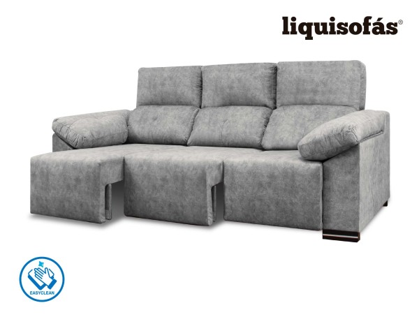 SOFÁ 3 PLAZAS DESLIZANTE FRONTAL Y RECLINABLE MOD. JULY