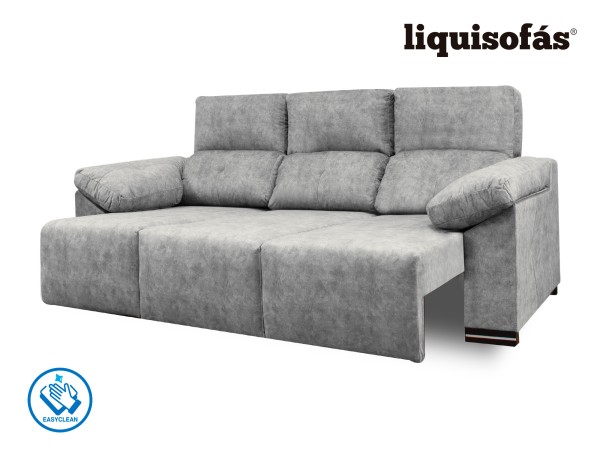 SOFÁ 3 PLAZAS DESLIZANTE FRONTAL Y RECLINABLE MOD. JULY