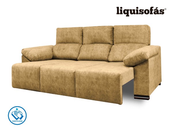 SOFÁ 3 PLAZAS DESLIZANTE FRONTAL Y RECLINABLE MOD. JULY