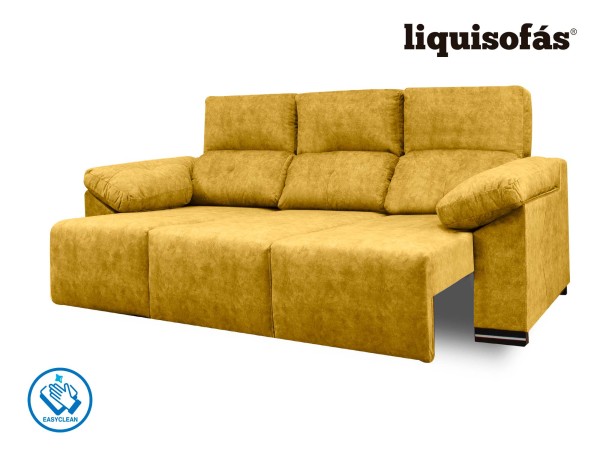 SOFÁ 3 PLAZAS DESLIZANTE FRONTAL Y RECLINABLE MOD. JULY