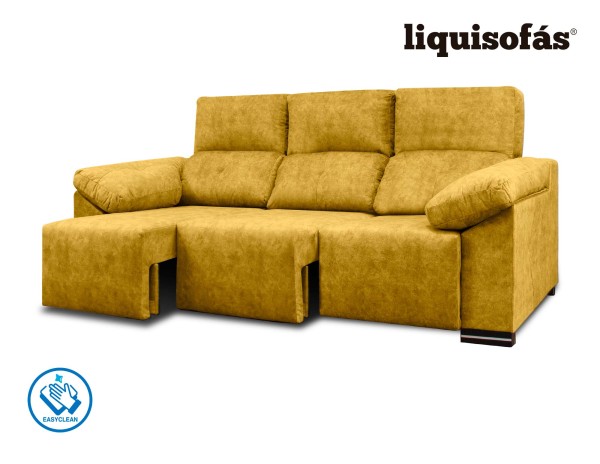 SOFÁ 3 PLAZAS DESLIZANTE FRONTAL Y RECLINABLE MOD. JULY