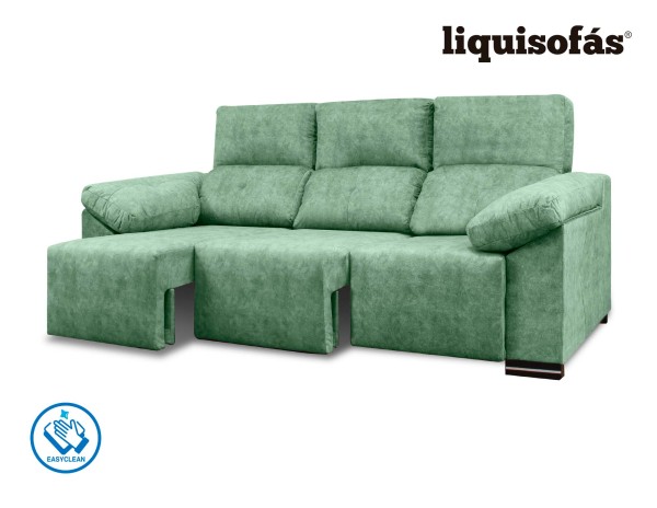 SOFÁ 3 PLAZAS DESLIZANTE FRONTAL Y RECLINABLE MOD. JULY