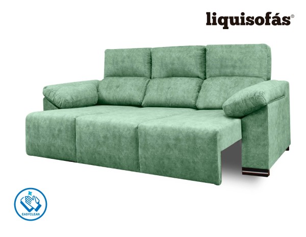SOFÁ 3 PLAZAS DESLIZANTE FRONTAL Y RECLINABLE MOD. JULY