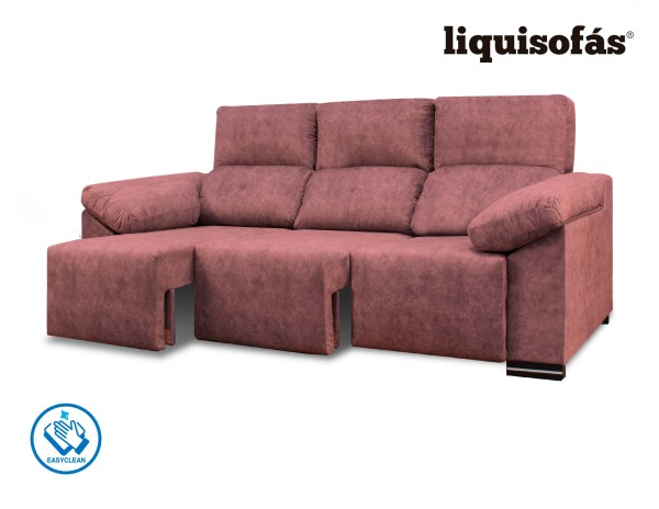 SOFÁ 3 PLAZAS DESLIZANTE FRONTAL Y RECLINABLE MOD. JULY