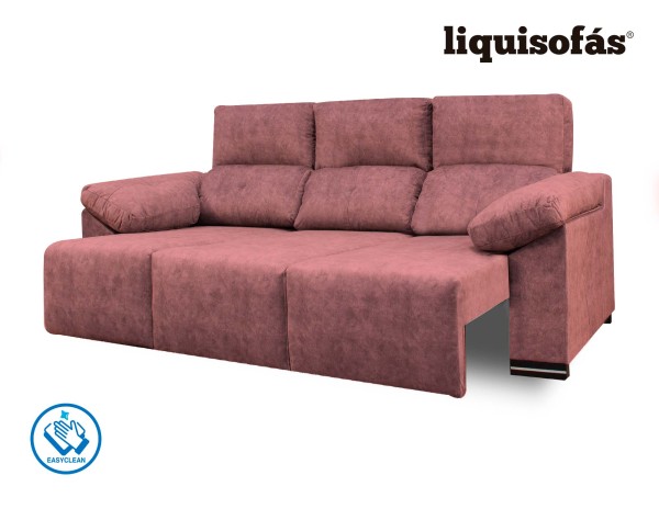 SOFÁ 3 PLAZAS DESLIZANTE FRONTAL Y RECLINABLE MOD. JULY