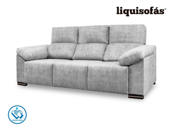 SOFÁ 3 PLAZAS DESLIZANTE FRONTAL Y RECLINABLE MOD. JULY