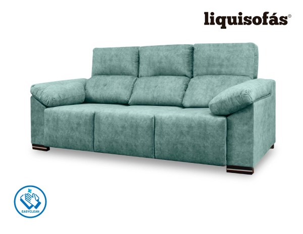 SOFÁ 3 PLAZAS DESLIZANTE FRONTAL Y RECLINABLE MOD. JULY