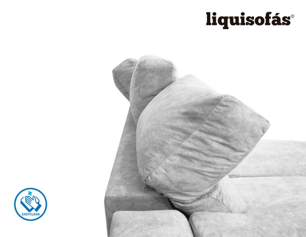 SOFÁ 3 PLAZAS DESLIZANTE FRONTAL Y RECLINABLE MOD. JULY