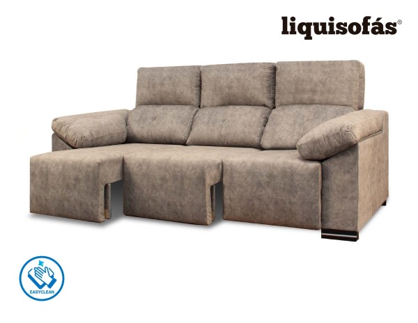 SOFÁ 3 PLAZAS DESLIZANTE FRONTAL Y RECLINABLE MOD. JULY