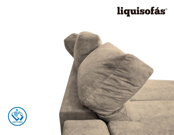 SOFÁ 3 PLAZAS DESLIZANTE FRONTAL Y RECLINABLE MOD. JULY