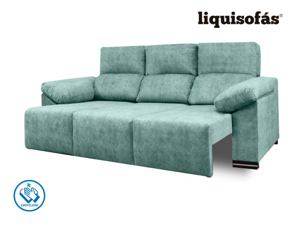 SOFÁ 3 PLAZAS DESLIZANTE FRONTAL Y RECLINABLE MOD. JULY