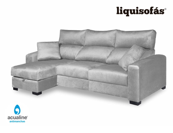 SOFÁ CHAISE LONGUE DESLIZANTE AL SUELO Y RECLINABLE MOD. ISLAND