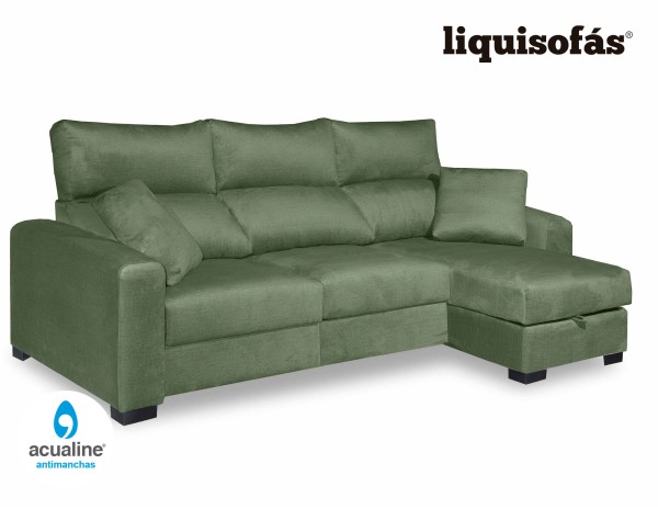 SOFÁ CHAISE LONGUE DESLIZANTE AL SUELO Y RECLINABLE MOD. ISLAND