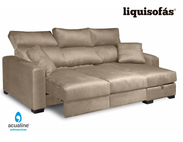 SOFÁ CHAISE LONGUE DESLIZANTE AL...